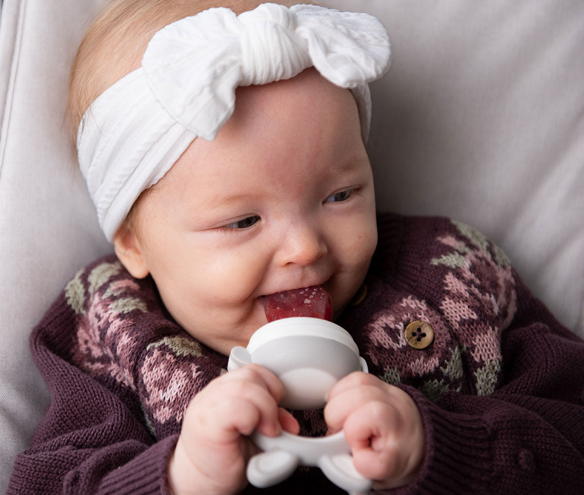 Succhietto assaggia-cibo in silicone