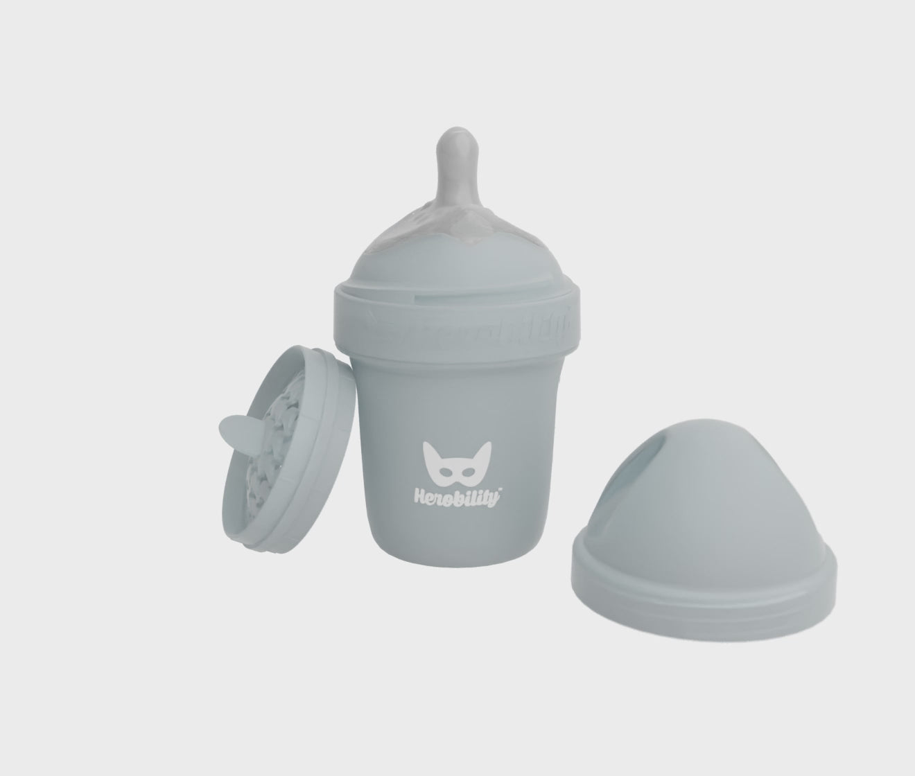 Biberon Doppio Sistema Anti-Colica LT 140 ml Grigio