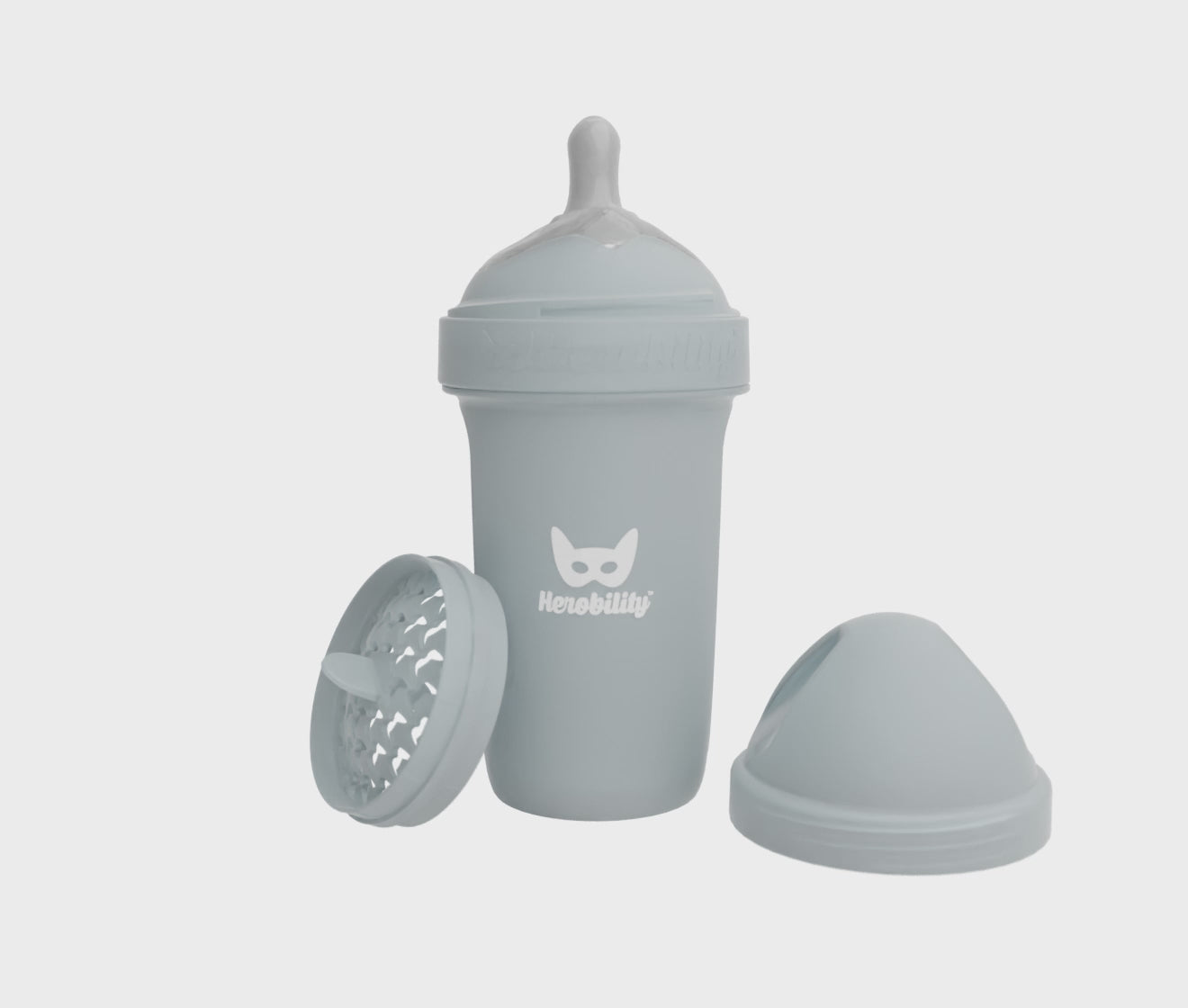 Biberon Doppio Sistema Anti-Colica LT 240 ml Bianco