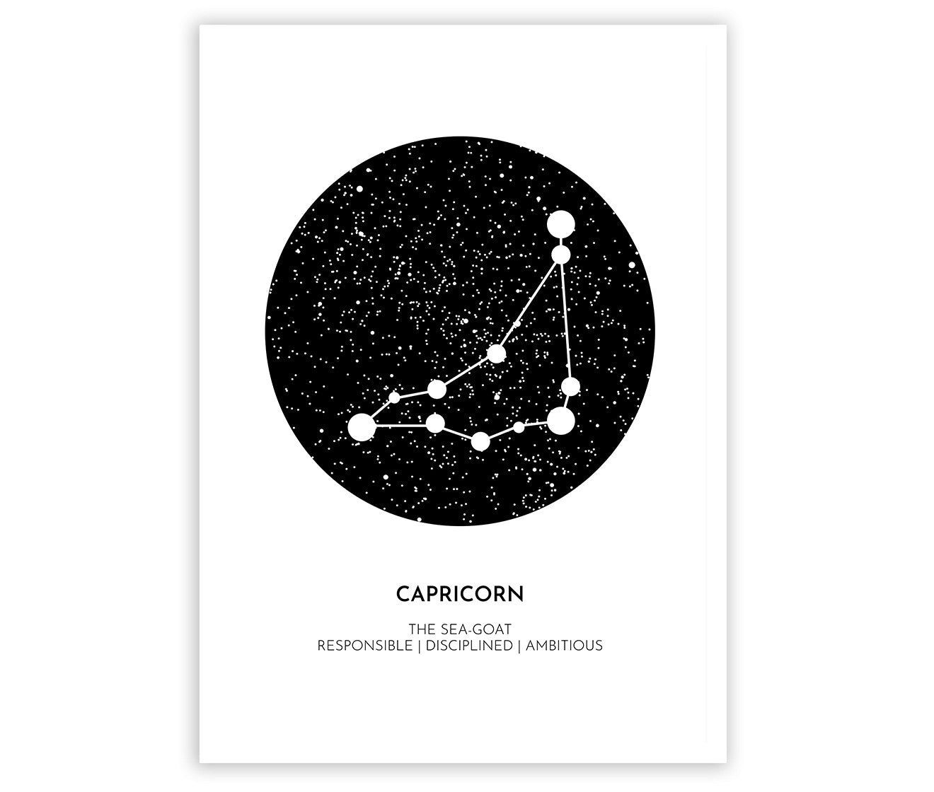 Poster segno zodiacale nel cielo 50x70 cm