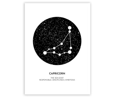 Poster segno zodiacale nel cielo 50x70 cm