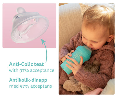 Biberon Doppio Sistema Anti-Colica LT 240 ml Blu
