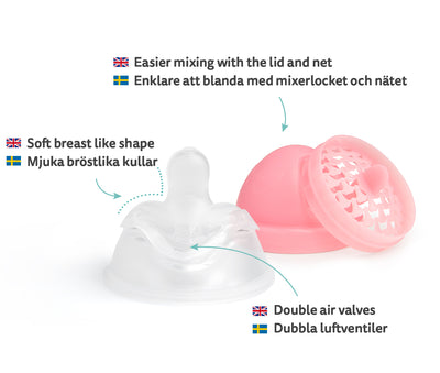 Biberon Doppio Sistema Anti-Colica LT 240 ml Supergirl