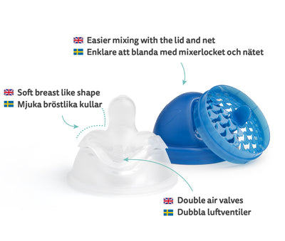 Biberon Doppio Sistema Anti-Colica LT 340 ml Superman