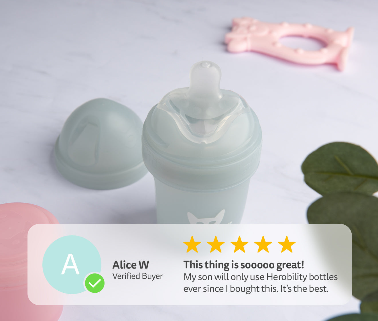 Biberon Doppio Sistema Anti-Colica LT 140 ml Grigio