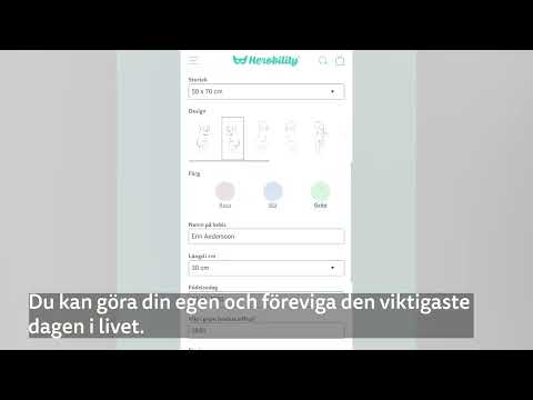 Poster Nascita in scala 1:1 50x70 cm